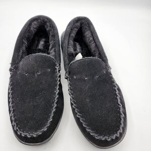 My Slipper Elegant Black Suede Men's Slip-On Loafers Sz 10